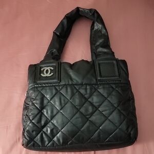 Vintage Black Quilted Women's Bag